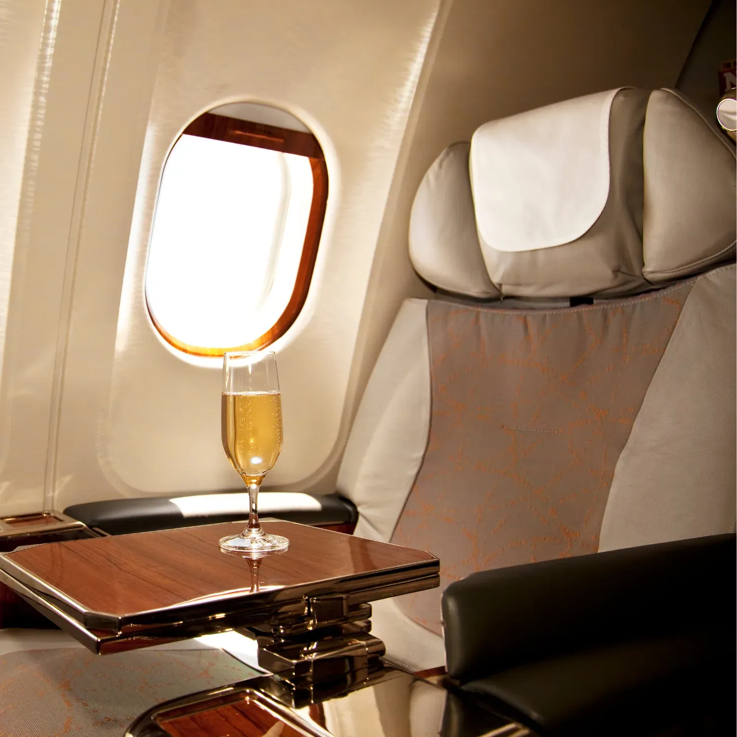 Stoelruimte in business class versus economy